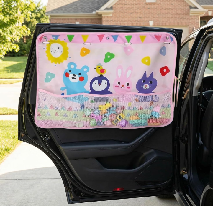 10.1 Dinosaur Print Car Window Shade - Image 1