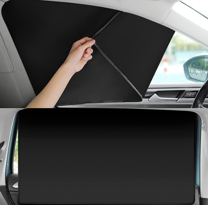 6.1 Universal Double-Sided Black Car Window Shades 4 Pack - Image 1