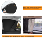 Universal Double-Sided Black Car Window Shades 4 Pack - Image 2