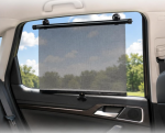Manual Roll-Up Mesh Car Sunshades with Suction Cups 2 Pack