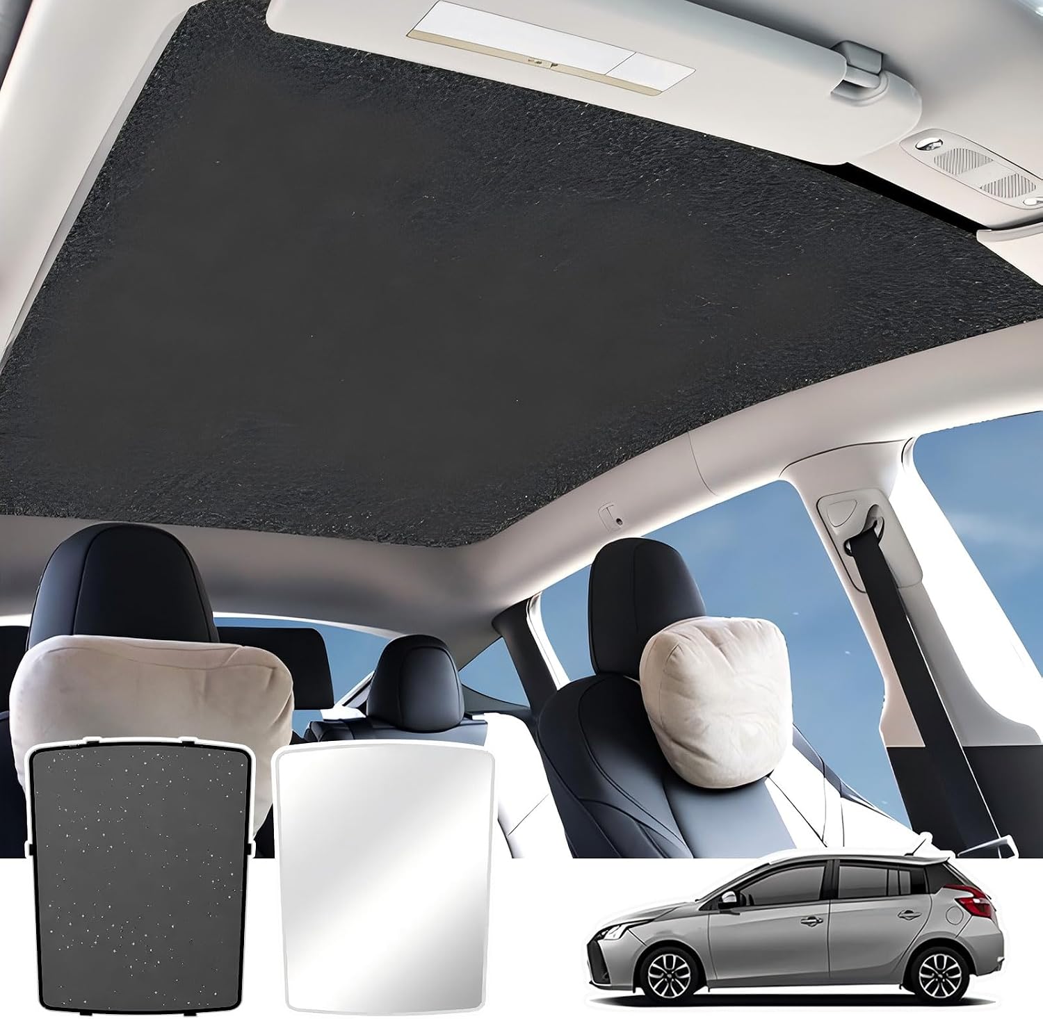 7111g40RuyL._AC_SL1500_.jpg Sun-Blocking and Shading Cover for Car Sunroofs - Image 1